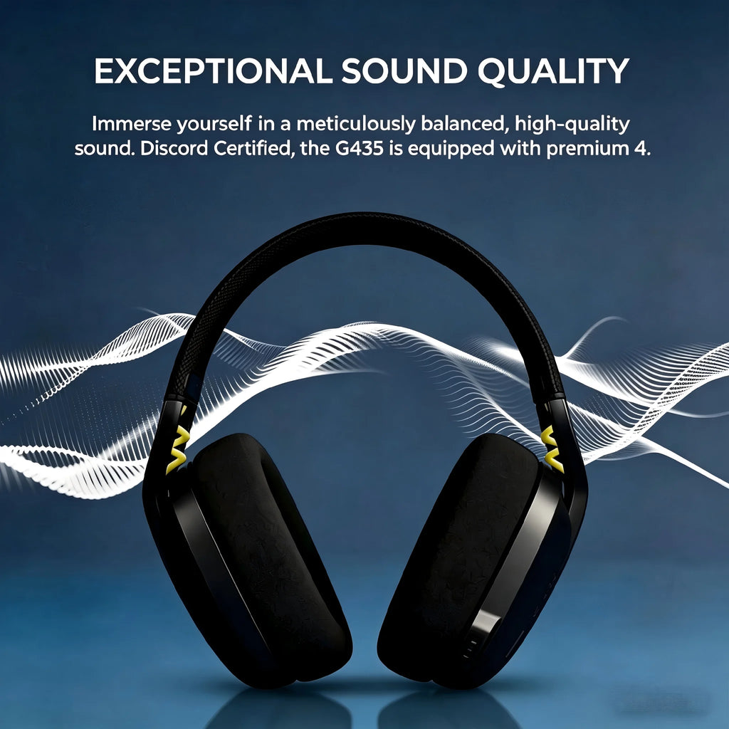 Logitech G435 Wireless Gaming Headset with Mic