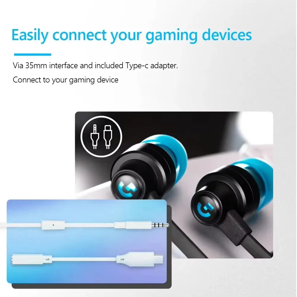 Logitech G333 In-Ear Noise-Canceling Gaming Earphones
