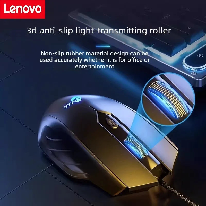 Lenovo Come Cool Wired Gaming 6-Button Mouse