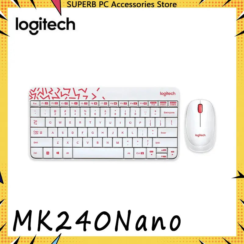Logitech MK240 Nano Wireless Keyboard and Mouse Set