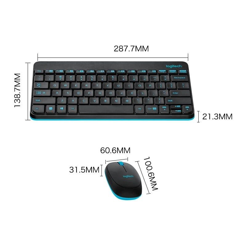 Logitech MK240 Nano Wireless Keyboard and Mouse Set