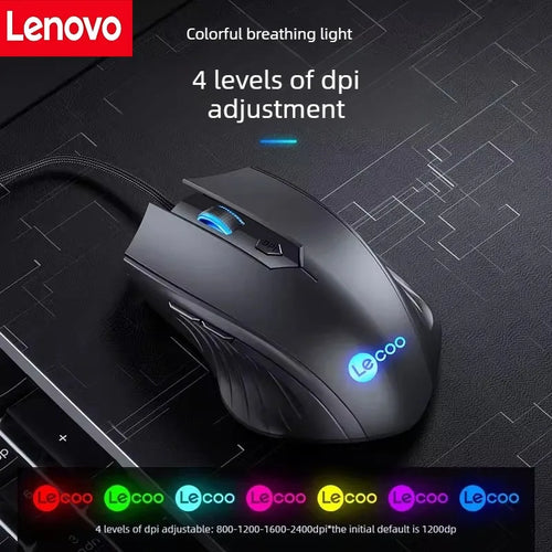 Lenovo Come Cool Wired Gaming 6-Button Mouse